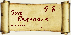 Iva Bracović vizit kartica